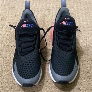 Nike Kids Air Max 270 Black and Pink Shoes
